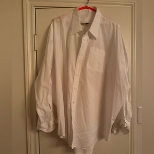 R13 brand 
Drop Neck Oxford Shirt Size Large, in white